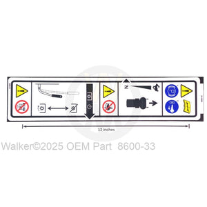 Walker Part # 8600-33 : Decal,Fender/RH(Symbolic)