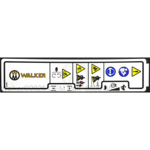 Walker Part # 8600-35 : (NR) Decal, Fender/LH/Lexan (Symbolic)