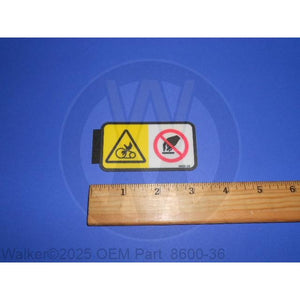 Walker Part # 8600-36 : Decal, Danger (Symbolic)