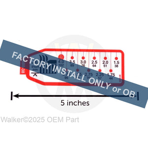 Walker Part # 8600-38 : (NR) Decal, Deck Height Adjuster