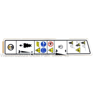 Walker Part # 8600-48 : (NR)Decal,Fender/RH (Symbolic) MB27i/23