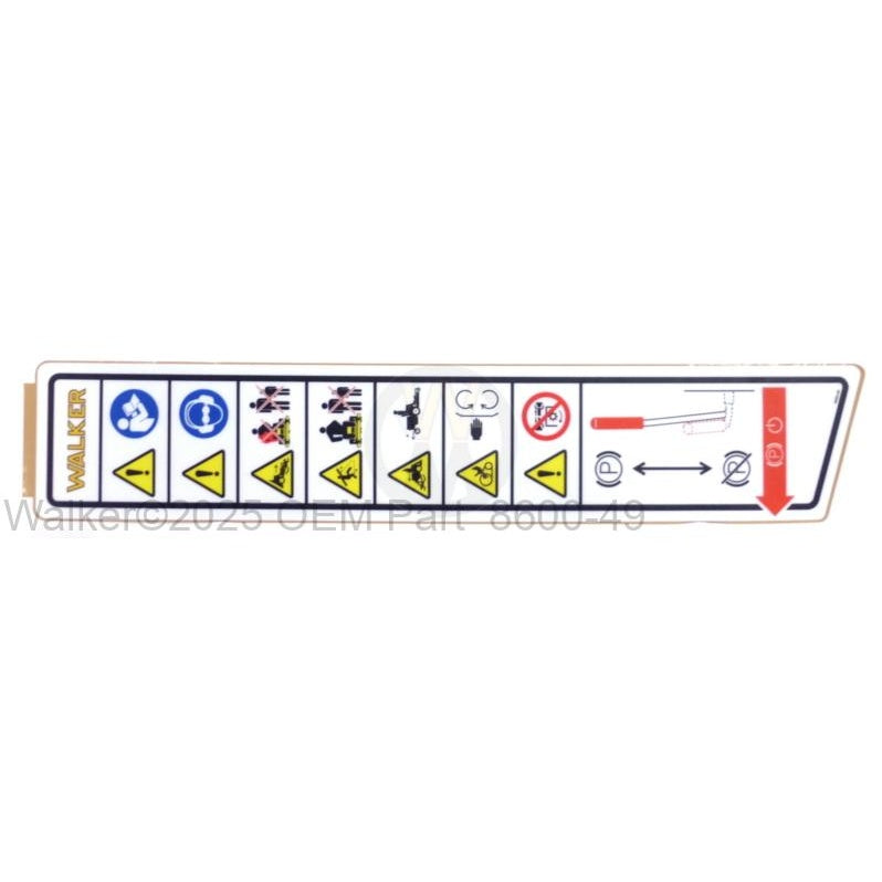 Walker Part # 8600-49 : Decal, Fender/LH (Symbolic) MB27i