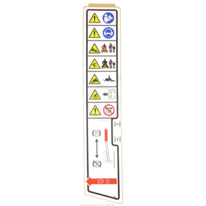 Walker Part # 8600-65 : (NR)Decal,Fender/LH (Symbolic) MB23