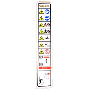 Walker Part # 8600-67 : (NR)Decal,Fender/LH (Symbolic) MC23i