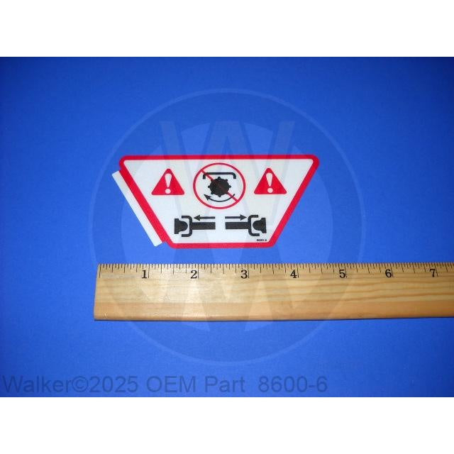 Walker Part # 8600-6 : Decal, Blade Clutch (Symbolic)