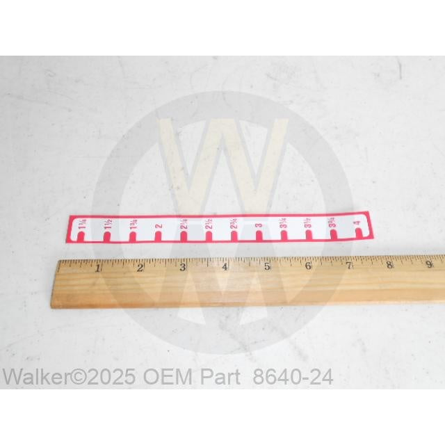 Walker Part # 8640-24 : Decal - Inches (959)