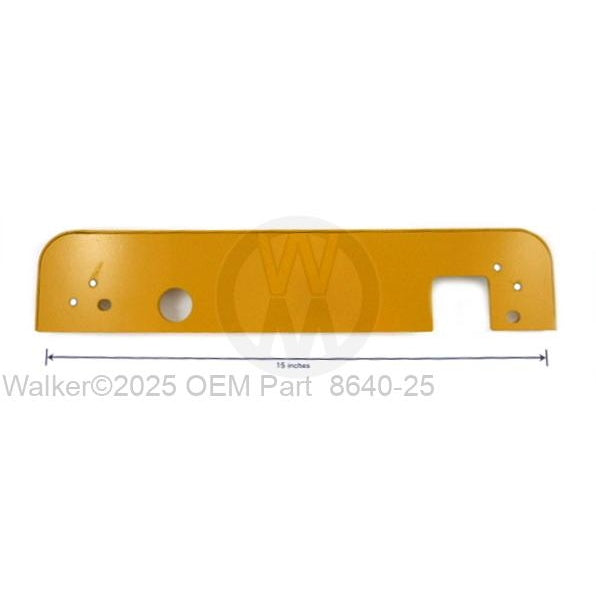 Walker Part # 8640-25 : Mounting Plate/LH 48' (975-2)