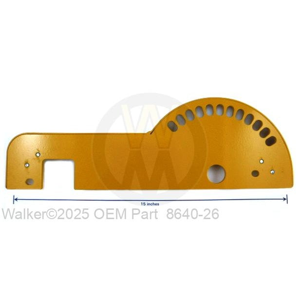 Walker Part # 8640-26 : Mounting Plate/RH 48' (974-2)