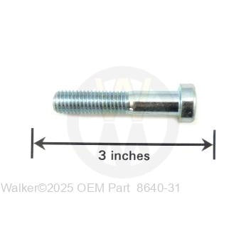Walker Part # 8640-31 : M10x50 Low Head Cap Screw (SF097)