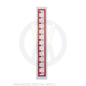Walker Part # 8642-2 : (SU8640-24) Decal,Deck Hgt Position Imperial