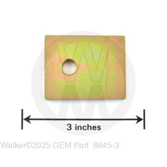 Walker Part # 8645-3 : Doubler, Left Hand Hinge (902)