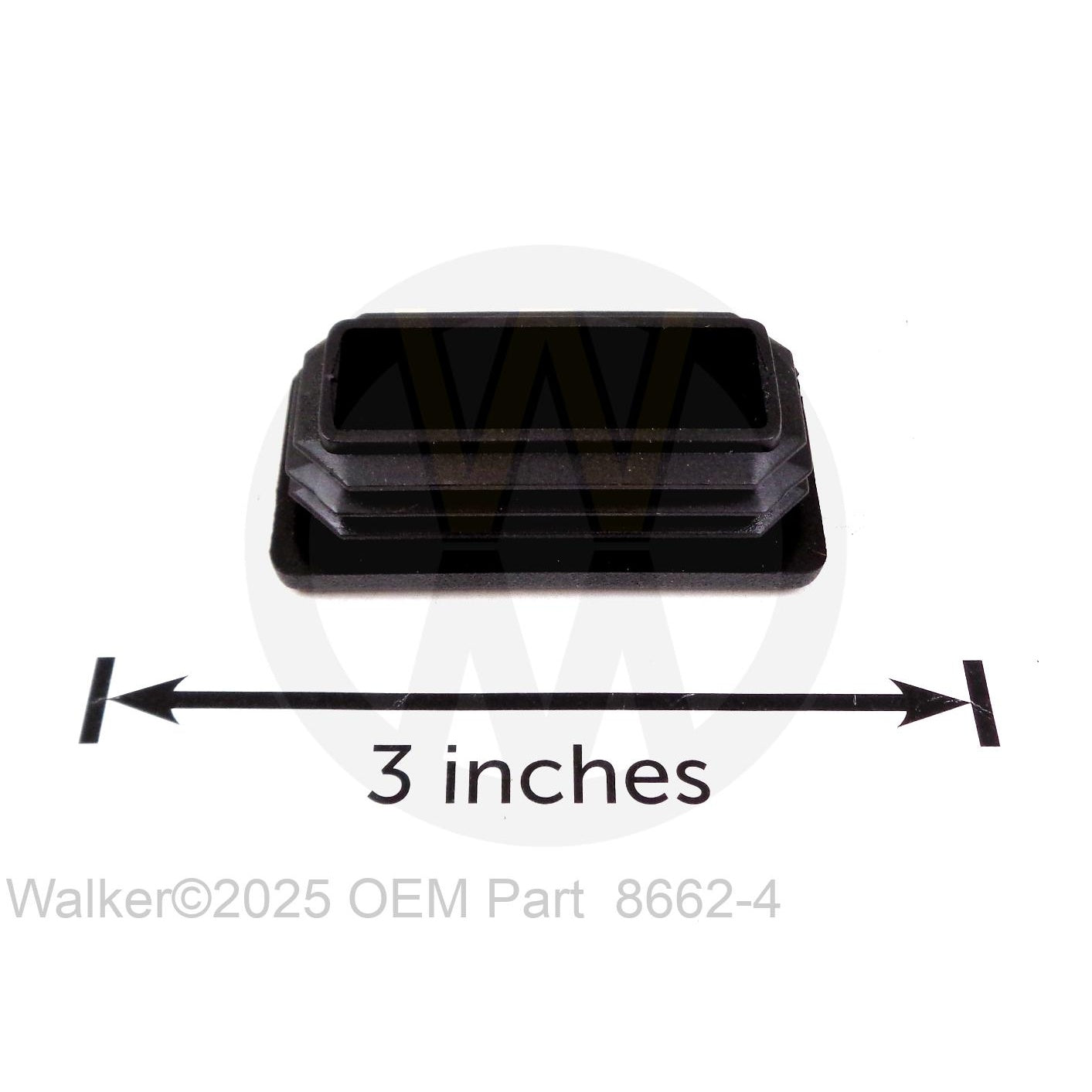 Walker Part # 8662-4 : RECTANGULAR PLUG 1X2