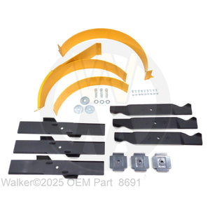 Walker Part # 8691 : 52 SIDE DISCHARGE MULCH KIT