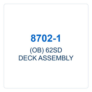 Walker Part # 8702-1 : (OB) 62SD DECK ASSEMBLY