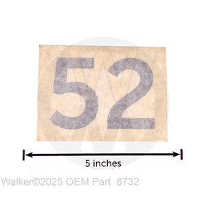 Walker Part # 8732 : DECAL (52')