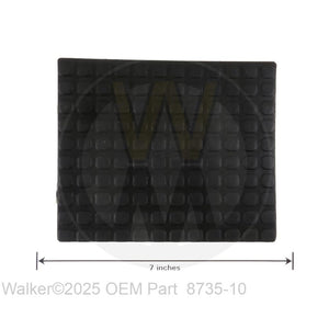 Walker Part # 8735-10 : RUBBER MAT (5x6)