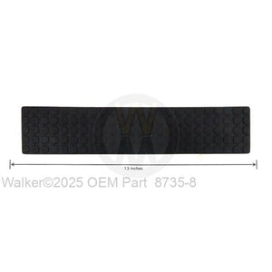 Walker Part # 8735-8 : Rubber Mat (2-1/2 x 12)