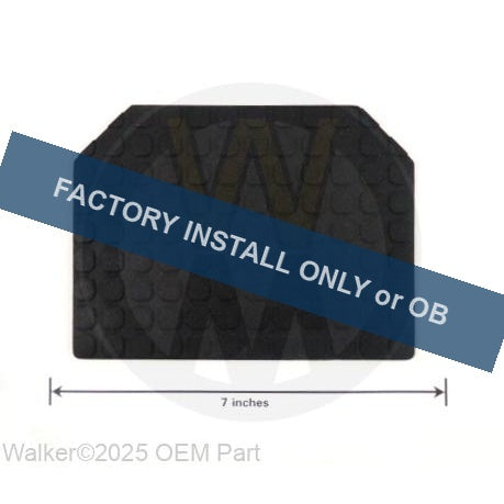Walker Part # 8735-9 : Rubber Mat (4-1/2 x 6)