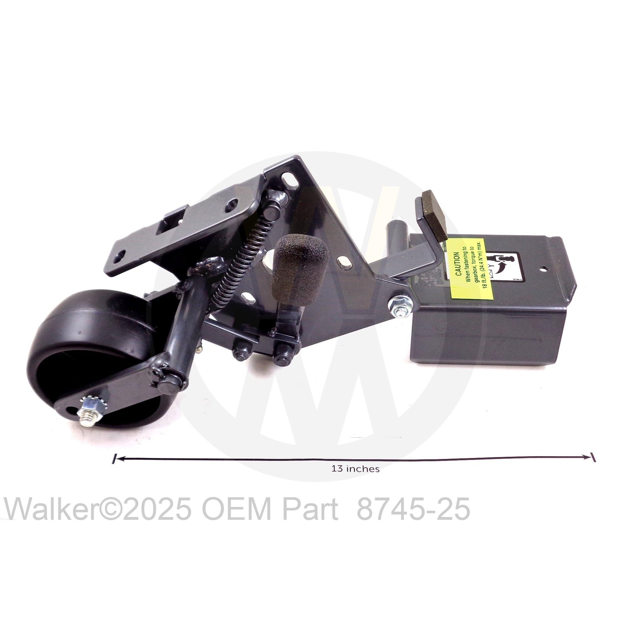 Walker Part # 8745-25 : DOLLY WHEEL/PTO GUARD ASSEMBLY