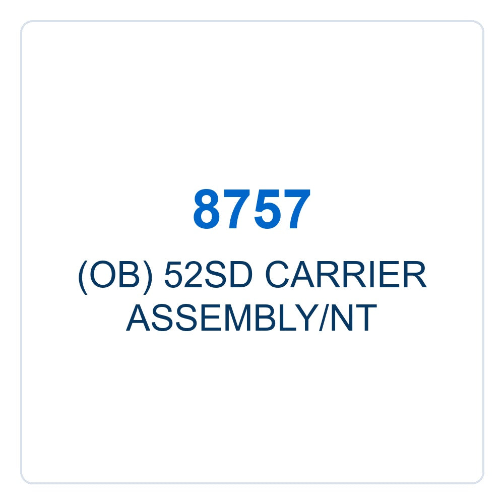 Walker Part # 8757 : (OB) 52SD CARRIER ASSEMBLY/NT