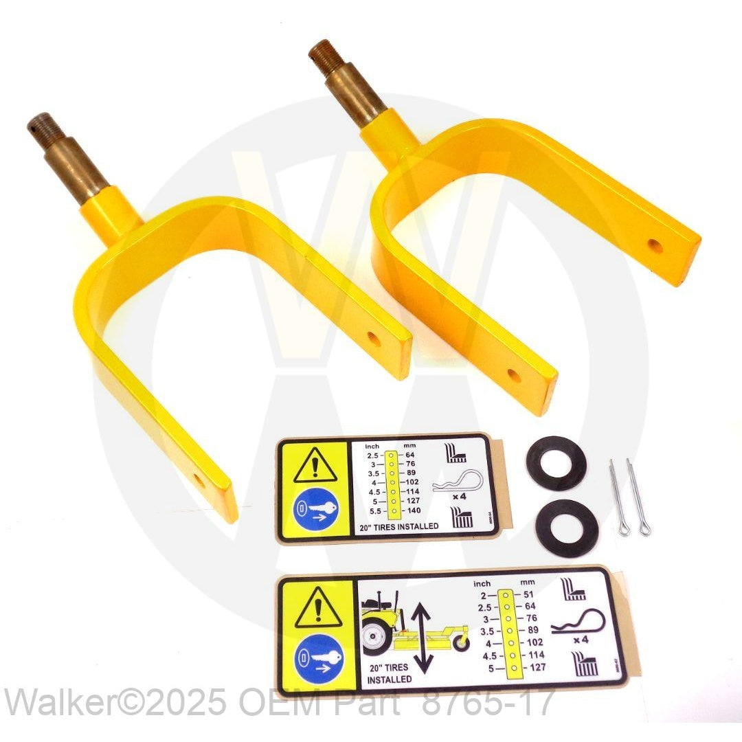 Walker Part # 8765-17 : Caster Fork Kit/11" Caster Tires