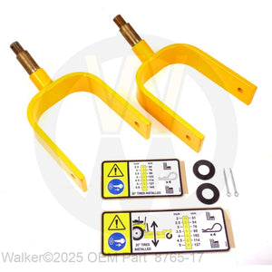 Walker Part # 8765-17 : Caster Fork Kit/11" Caster Tires