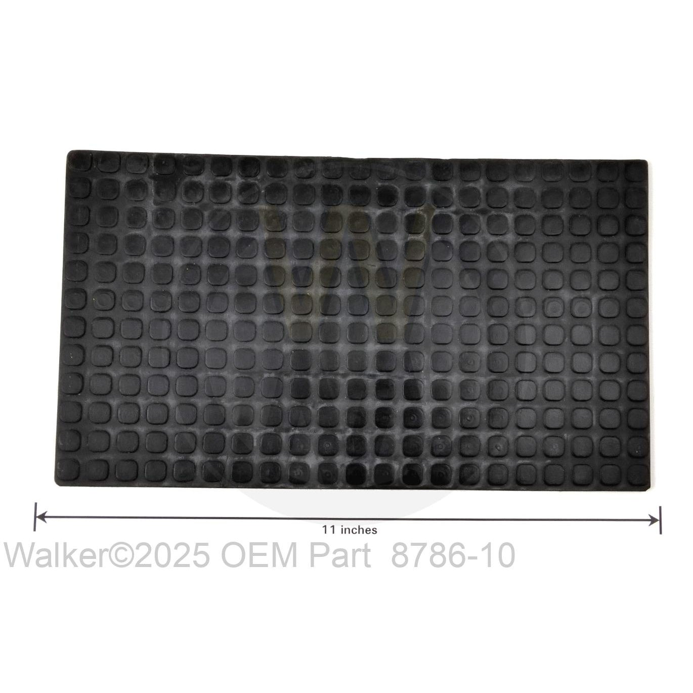 Walker Part # 8786-10 : RUBBER MAT (6x10-1/2)