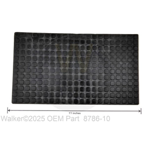 Walker Part # 8786-10 : RUBBER MAT (6x10-1/2)