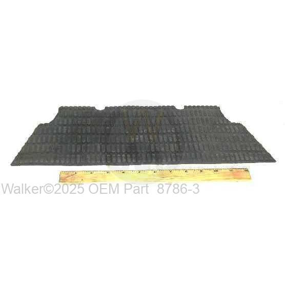 Walker Part # 8786-3 : (NR) RUBBER MAT, REAR