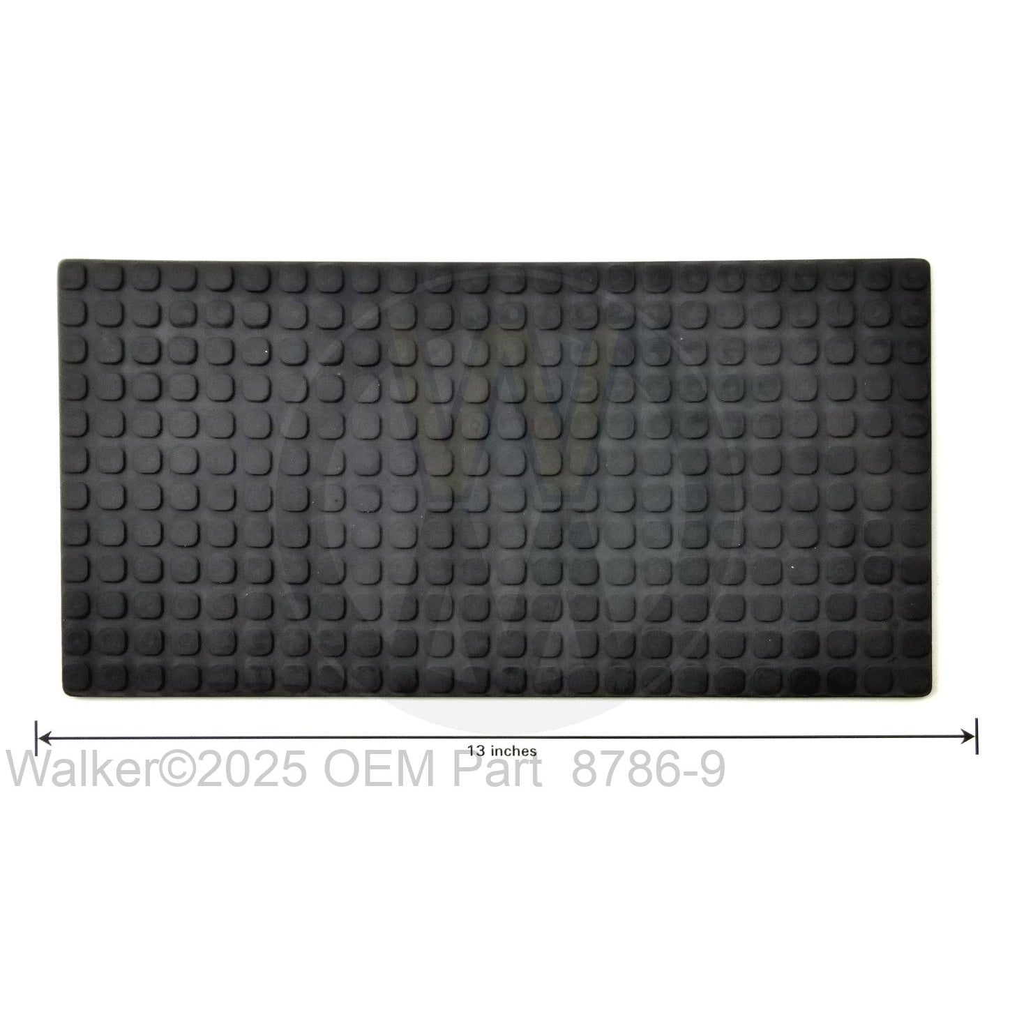 Walker Part # 8786-9 : Rubber Mat (6x12)