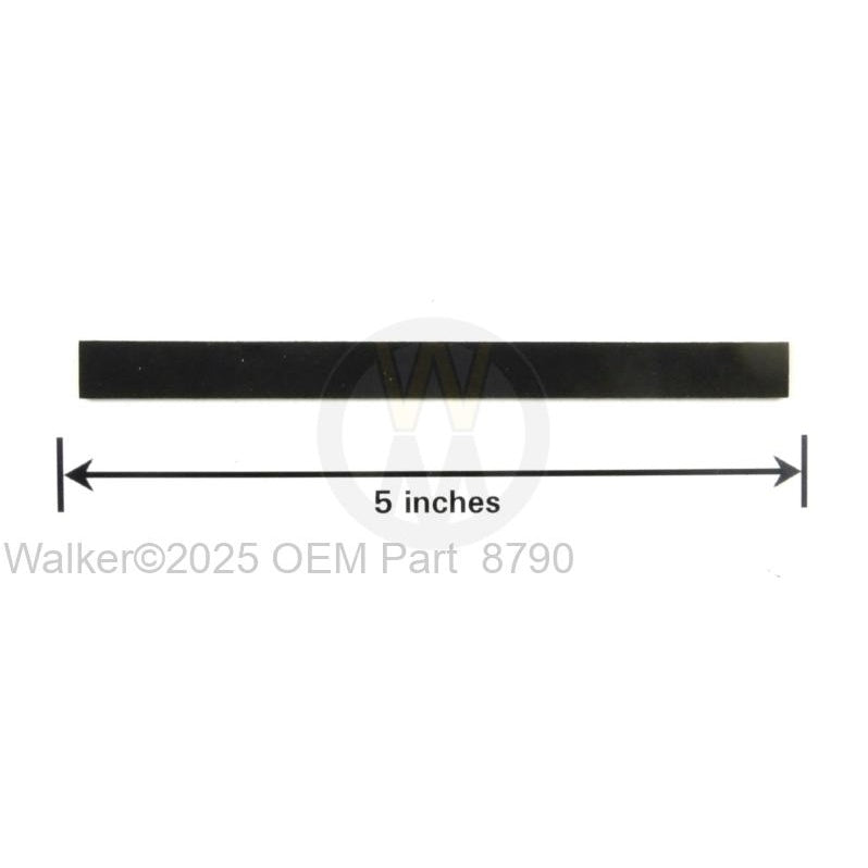 Walker Part # 8790 : RUBBER CUSHION STRIP