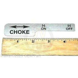 Walker Part # 8819 : DECAL, CHOKE