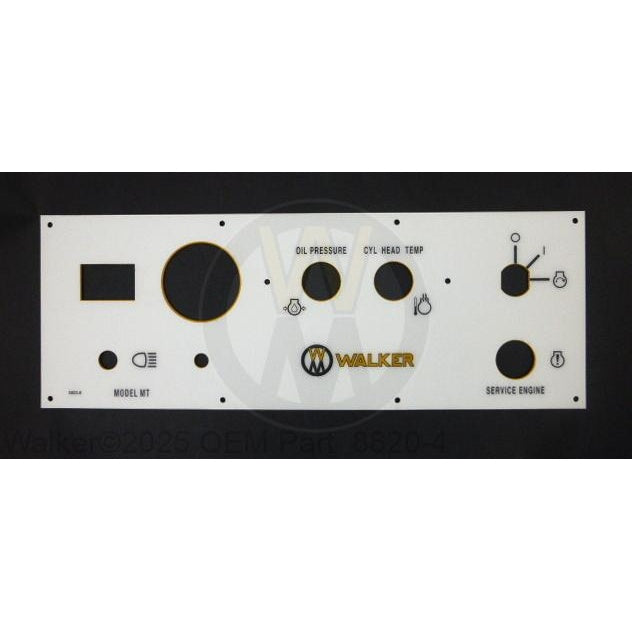 Walker Part # 8820-4 : SU(7307-7,8996-9(3),8820-7) Panel Faceplt W/Decal/EFI