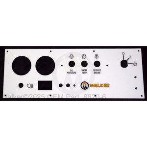 Walker Part # 8820-6 : Panel Faceplate W/Decal MT30i