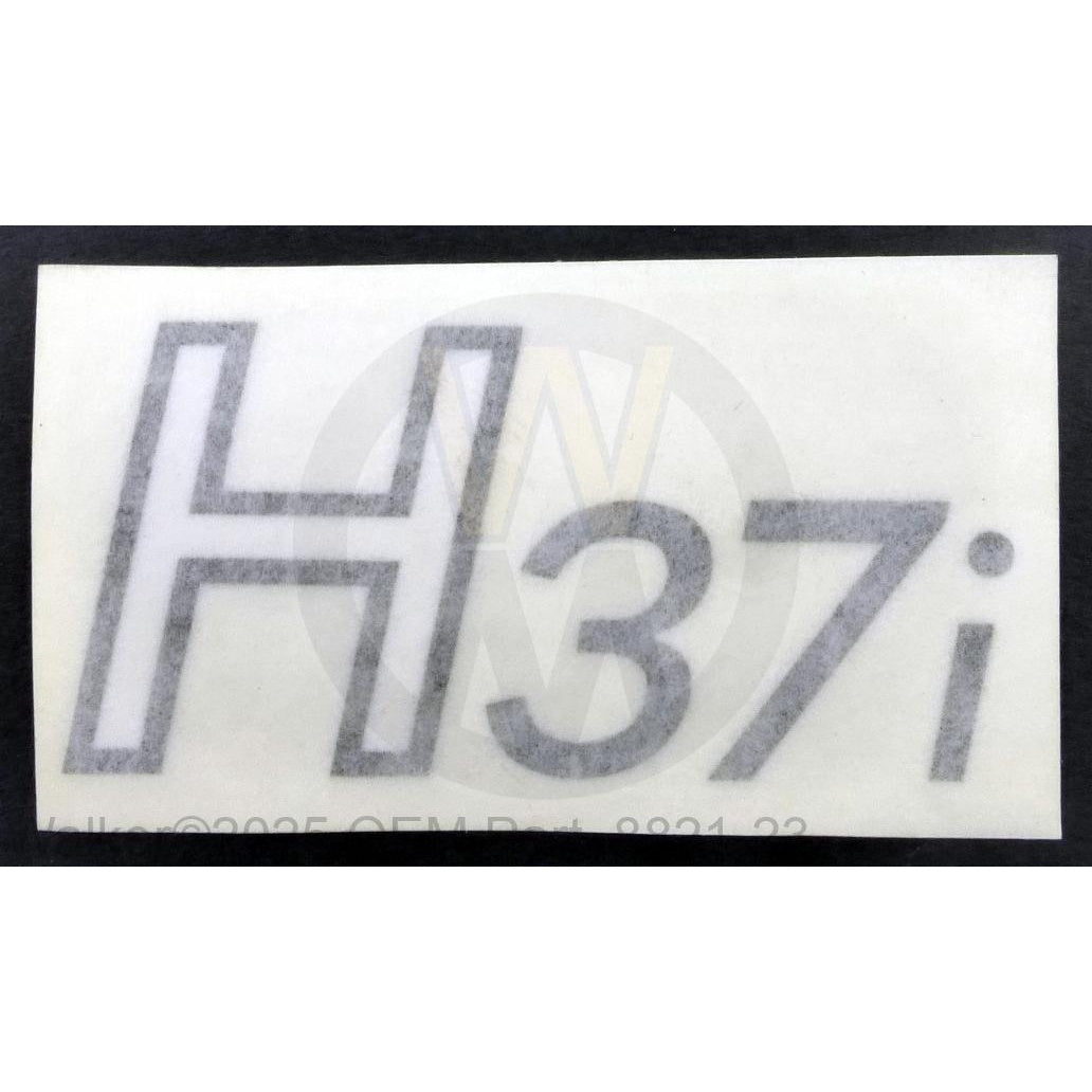 Walker Part # 8821-23 : (NR) Decal, H37i