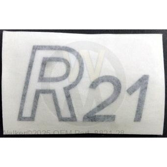 Walker Part # 8821-28 : NR) Decal, R21