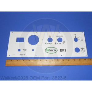 Walker Part # 8823-6 : Decal,Instrument Panel/EFI