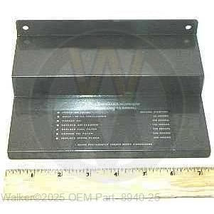 Walker Part # 8940-25 : CPU COVER/EFI