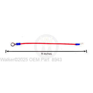 Walker Part # 8943 : BATTERY LEAD WIRE (+)