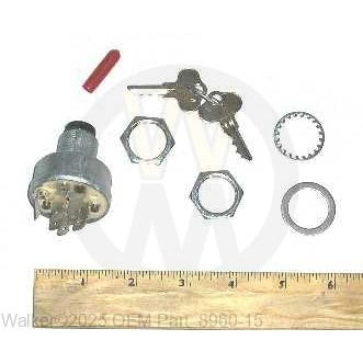 Walker Part # 8960-15 : IGNITION SWITCH ASSEMBLY