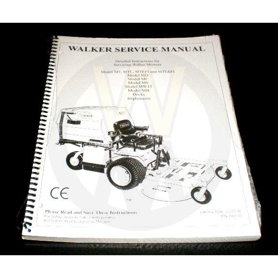 Walker Part # 9000-30 : SERVICE MANUAL