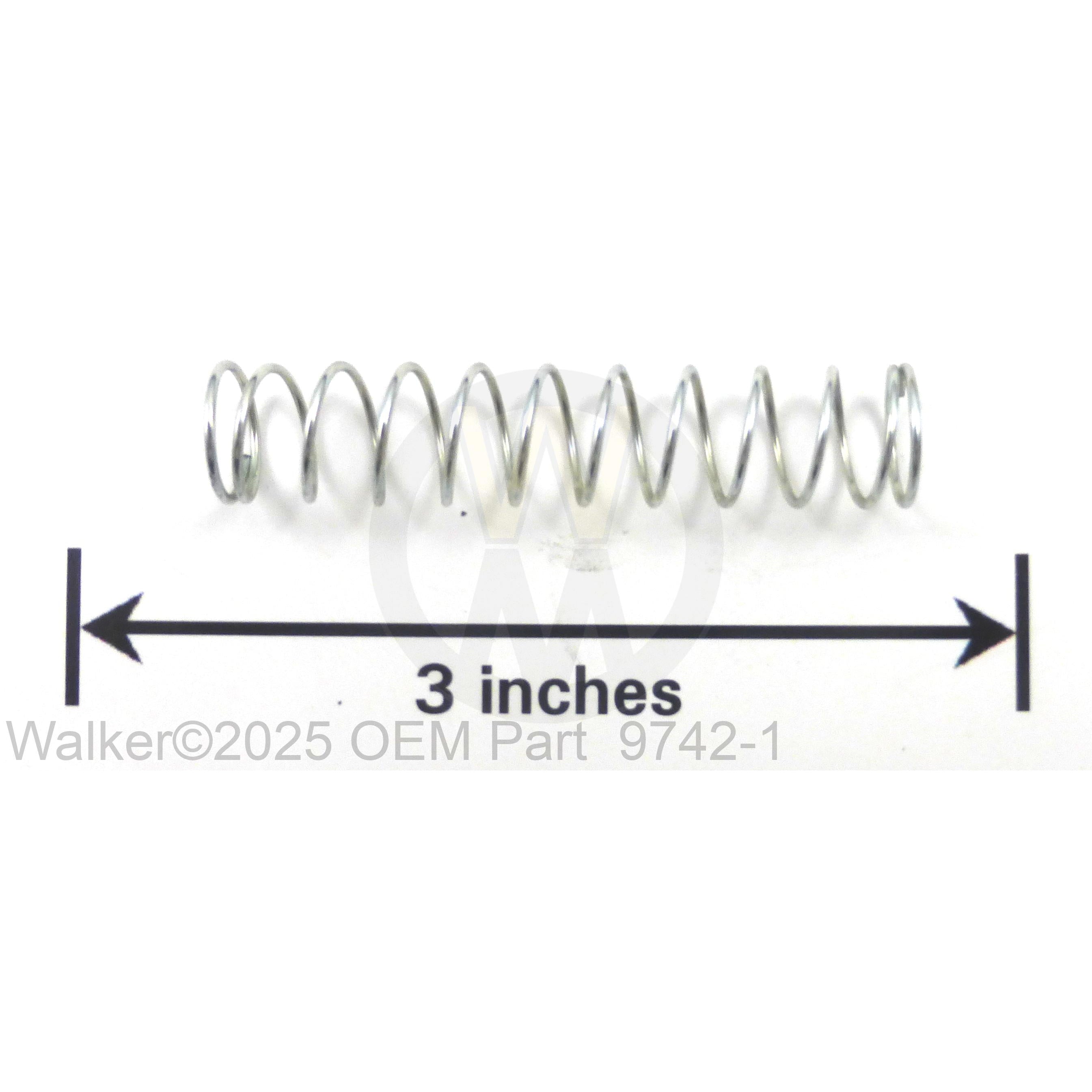 Walker Part # 9742-1 : COMPRESSION SPRING (3/8x5/8)