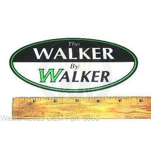 Walker Part # 9800 : (NR) DECAL, WALKER BY WALKER/LEXAN