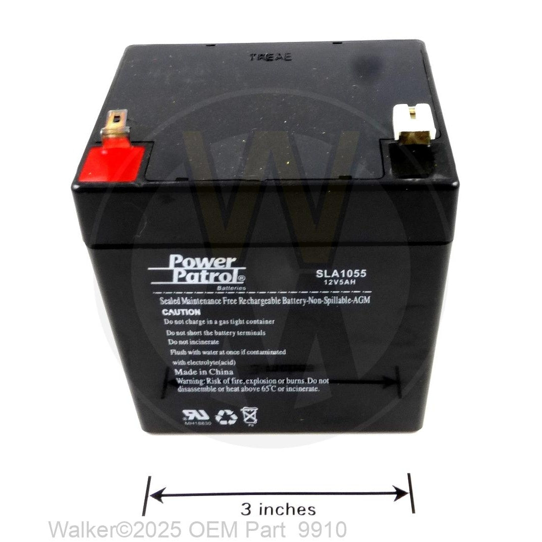 Walker Part # 9910 : BATTERY (12V/5AMP SLA)