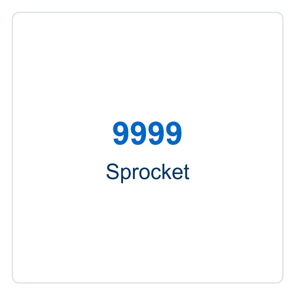Walker Part # 9999 : Sprocket
