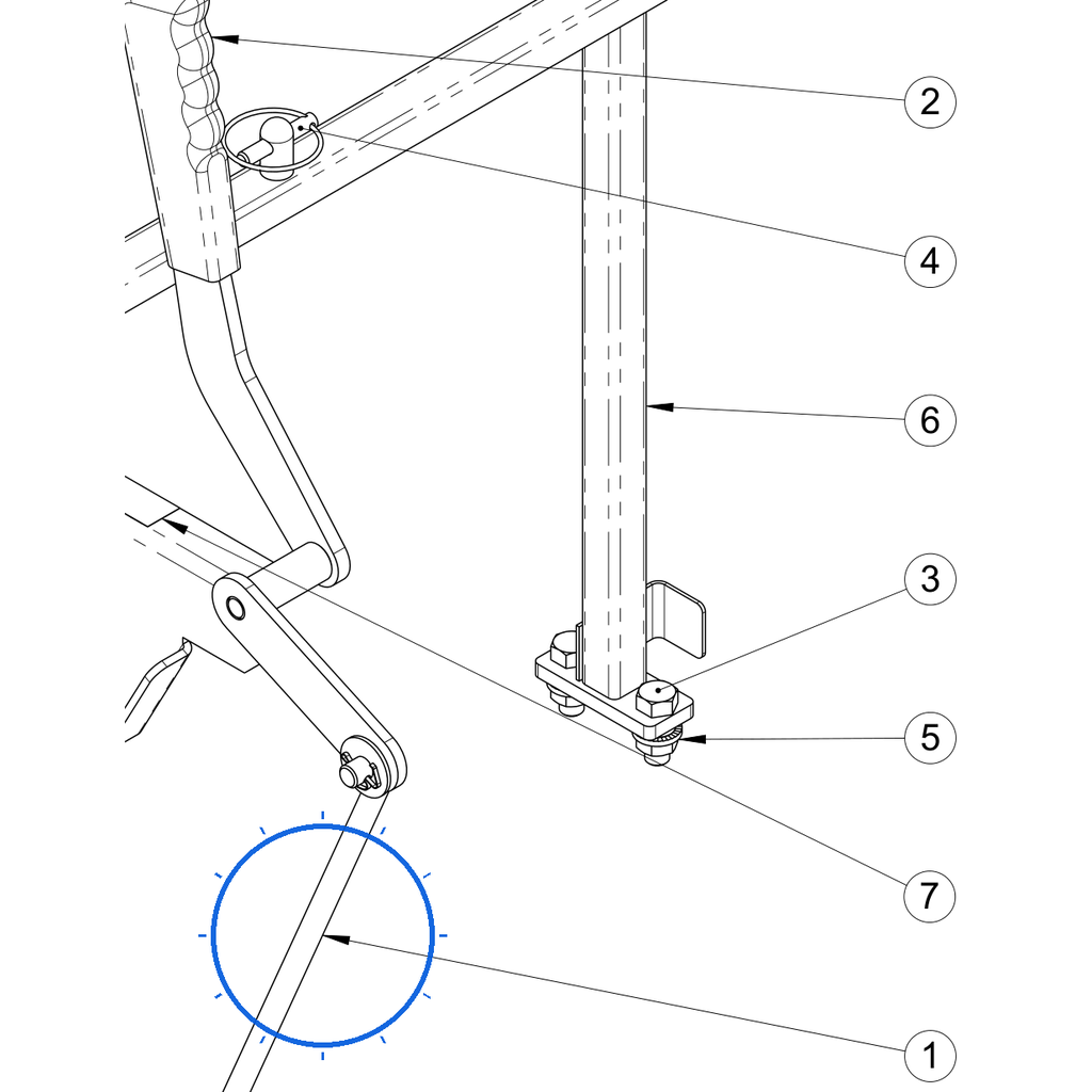 EcoLawn A-0023 Rod Clutch Convoyer Assembly (MIC-010) replacement part for ECO100 and ECO200 top dressers
