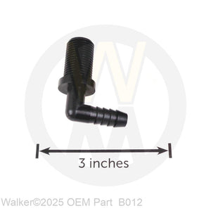 Walker Part # B012 : END TIP FITTING W/NUT (#43011)