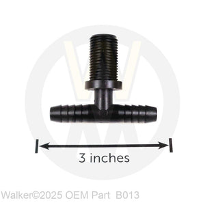 Walker Part # B013 : TEE TIP FITTING W/NUT (#43192)