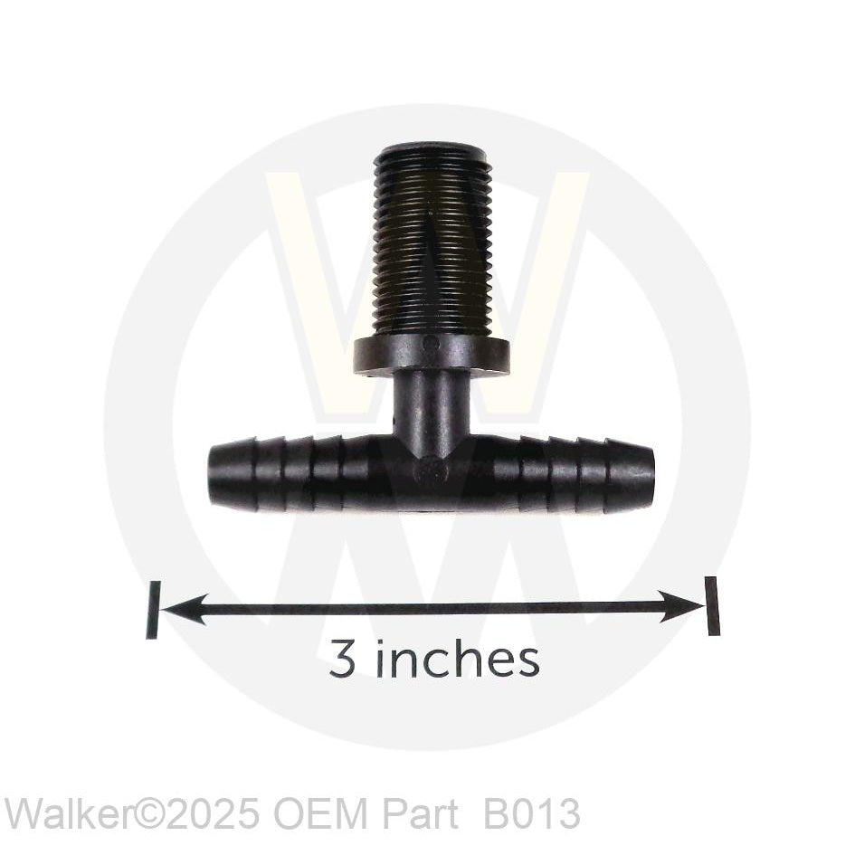 Walker Part # B013 : TEE TIP FITTING W/NUT (#43192)