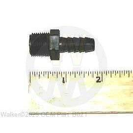 Walker Part # B021 : POLY STRAIGHT FITTING (3/8)   (#43182)